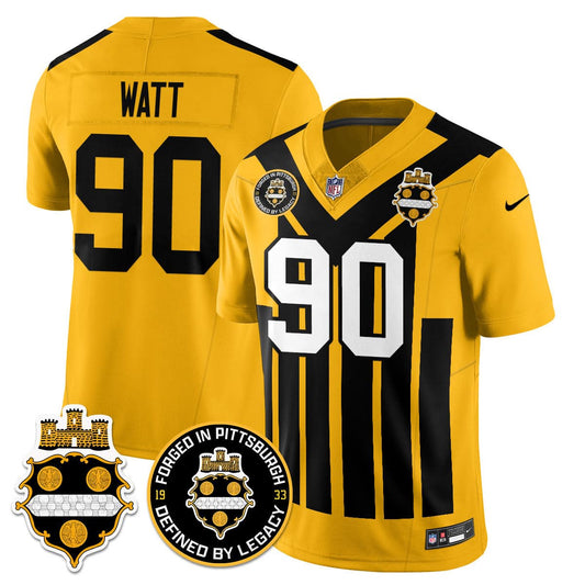 Pittsburgh Steelers Alternate 1933 Throwback Limited Jersey - All Stitched