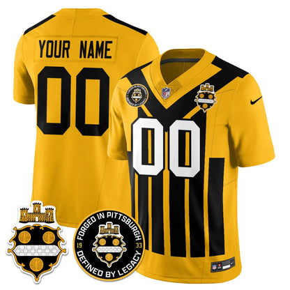 Pittsburgh Steelers Alternate 1933 Throwback Limited Jersey - All Stitched
