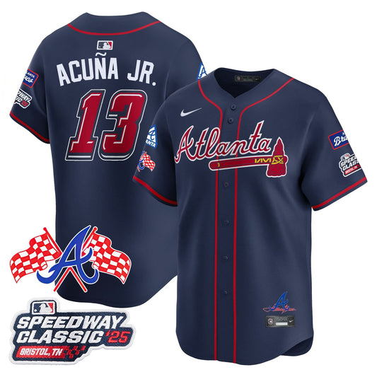 Atlanta Braves 2025 Speedway Classic Limited Jersey V1 - All Stitched