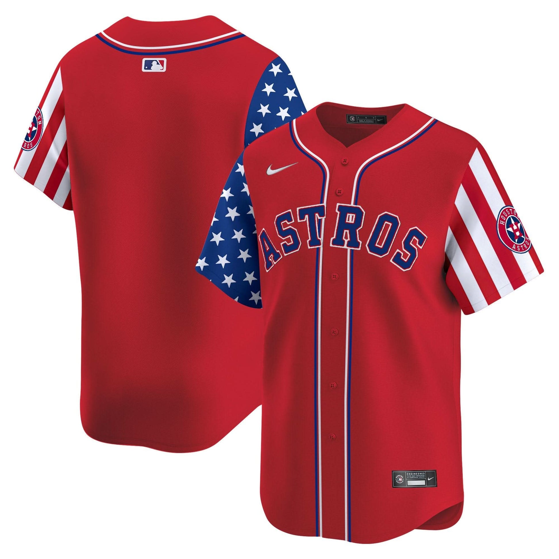 Astros 2025 Independence Day Vapor Premier Limited Jersey - All Stitched