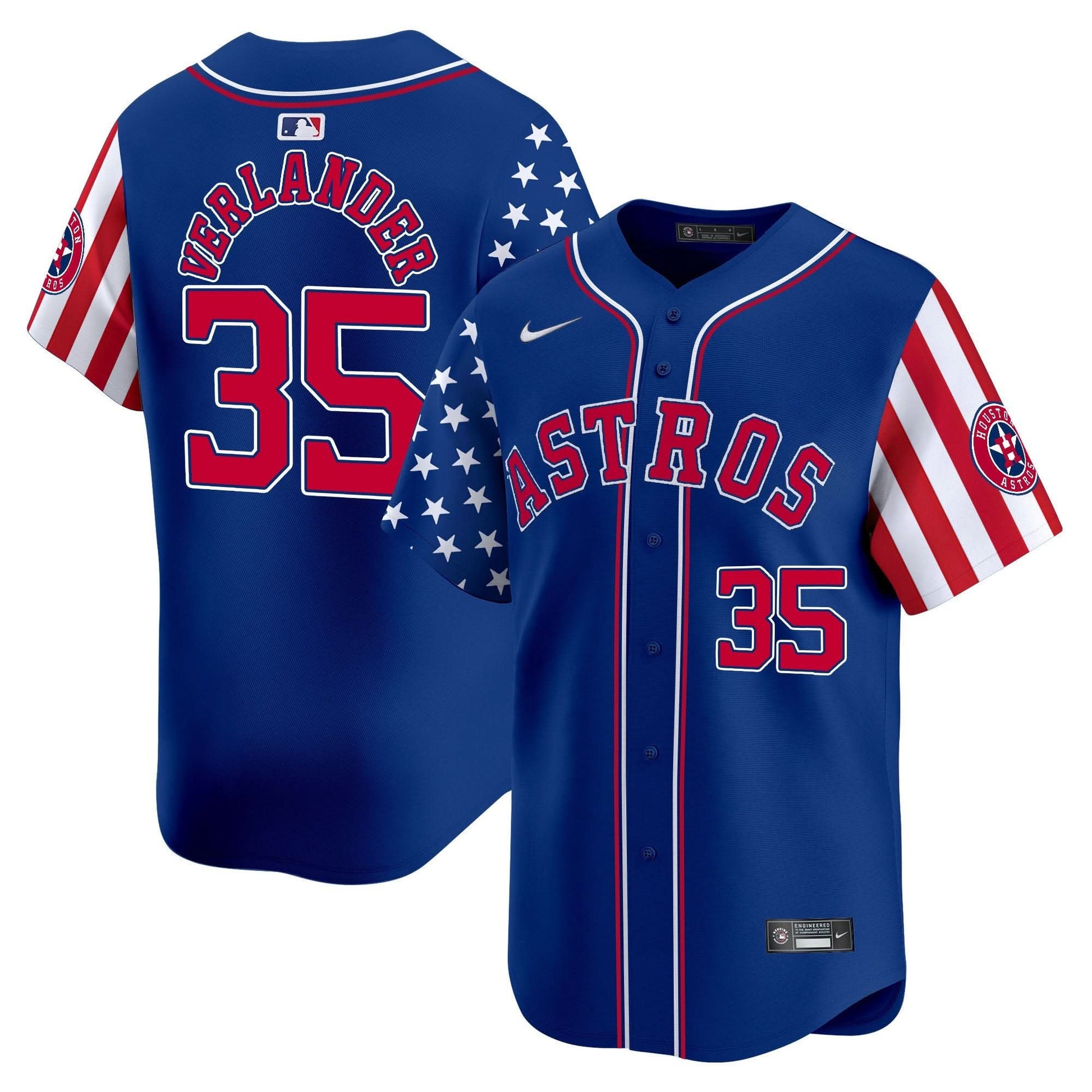 Astros 2025 Independence Day Vapor Premier Limited Jersey - All Stitched