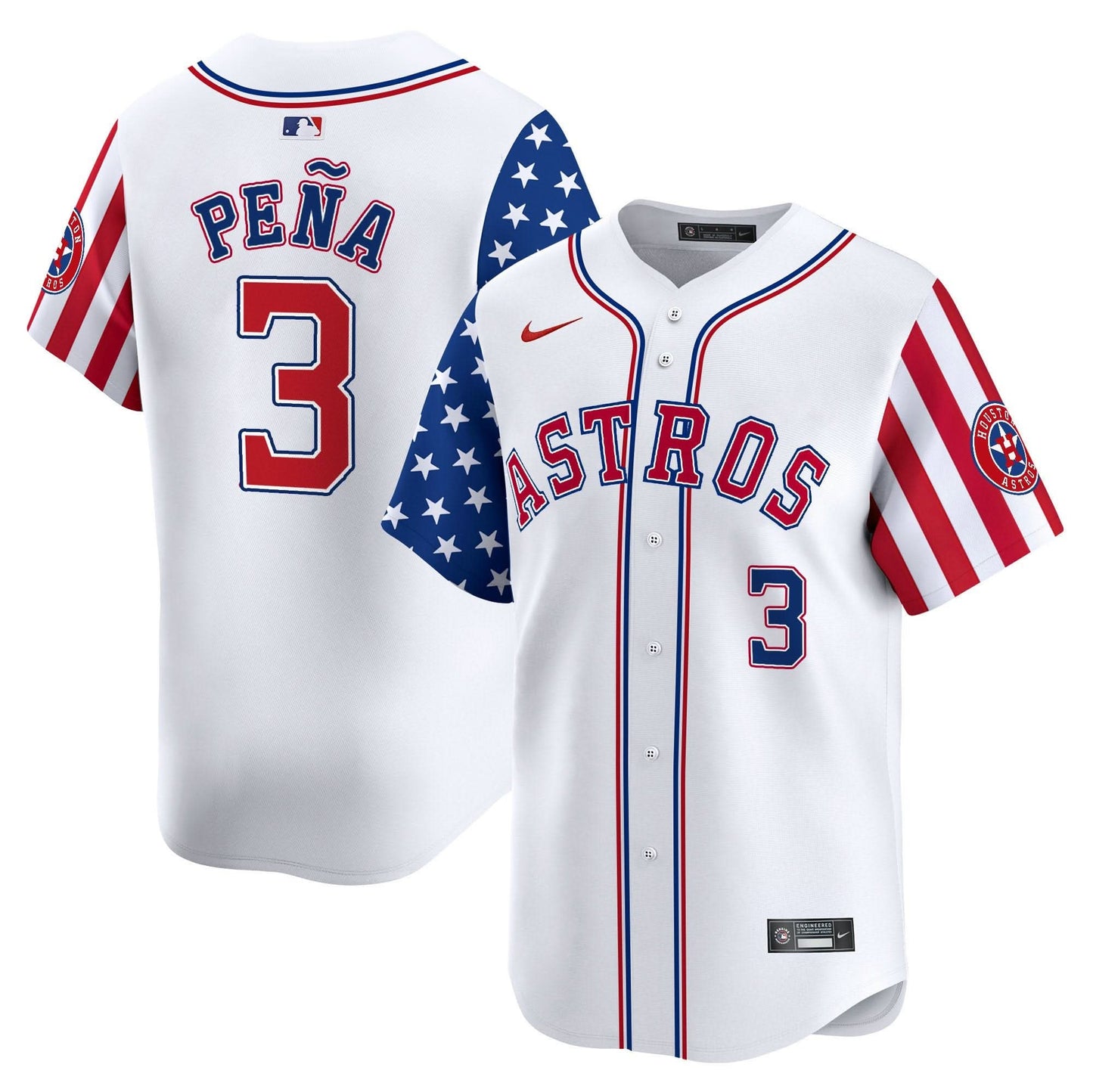 Astros 2025 Independence Day Vapor Premier Limited Jersey - All Stitched