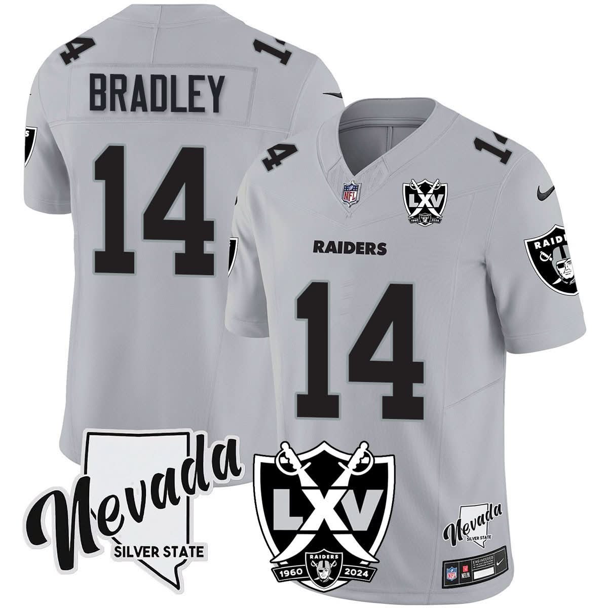 Raiders 2025 Vapor Limited Jersey - 65th Anniversary - All Stitched