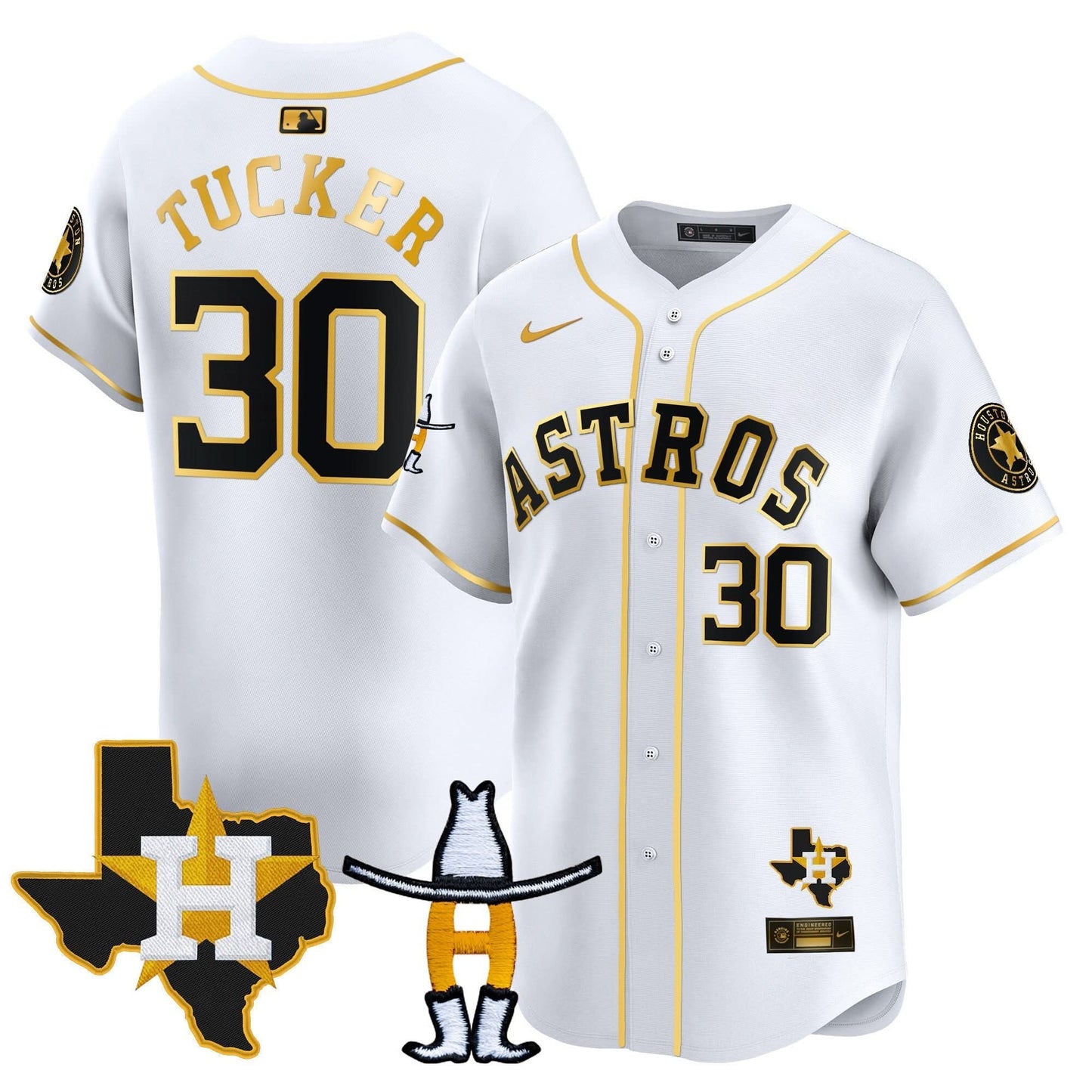 Houston Astros Houston Rodeo Patch Vapor Premier Limited Jersey V2 - All Stitched