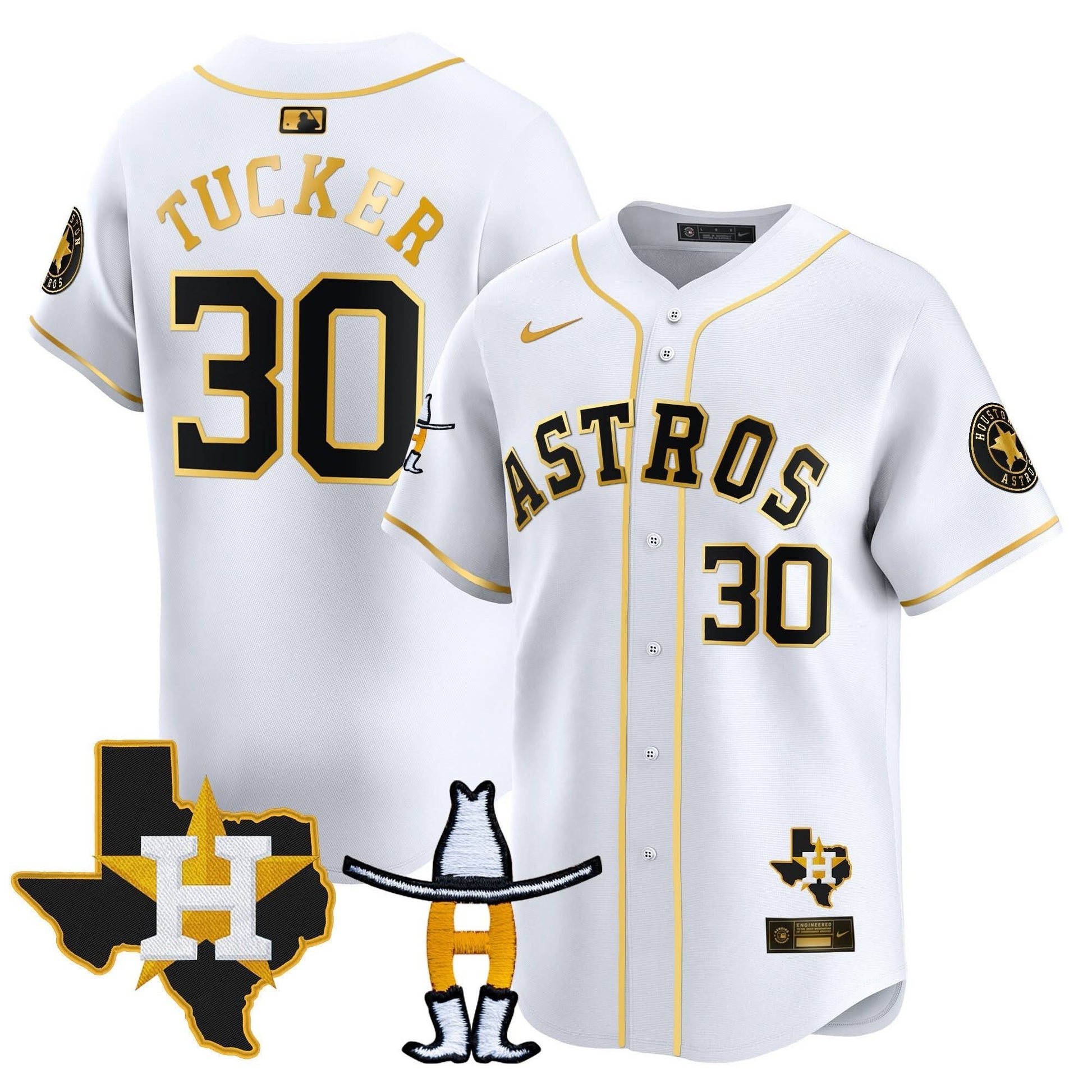 Houston Astros Houston Rodeo Patch Vapor Premier Limited Jersey V2 - All Stitched