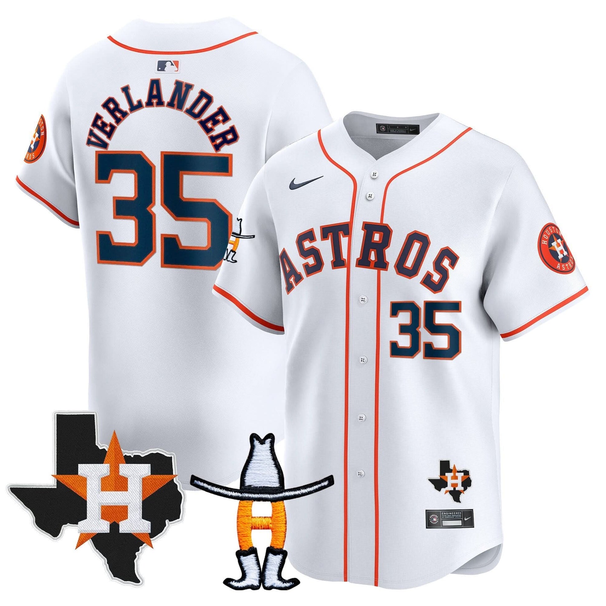 Houston Astros Houston Rodeo Patch Vapor Premier Limited Jersey V2 - All Stitched