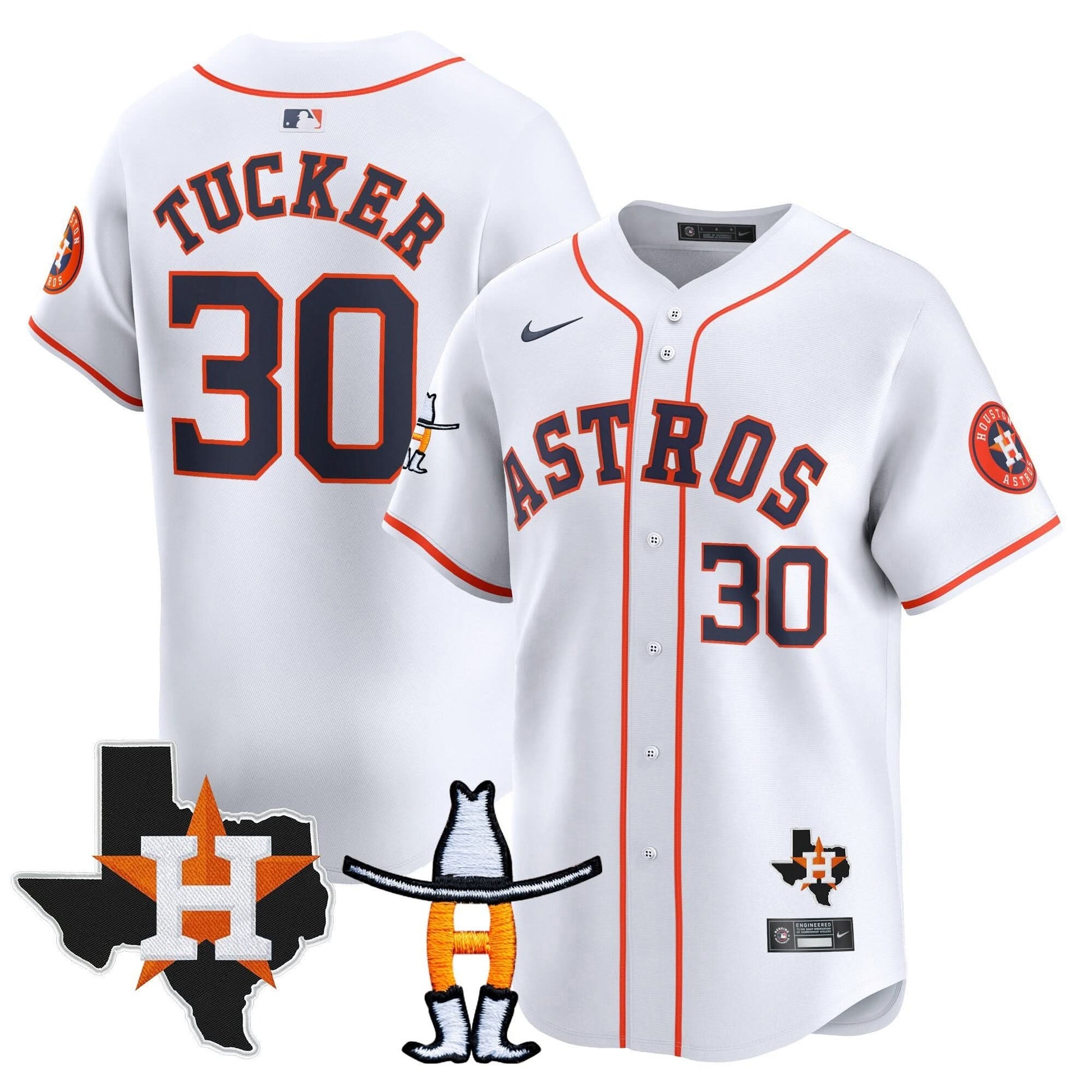 Houston Astros Houston Rodeo Patch Vapor Premier Limited Jersey V2 - All Stitched