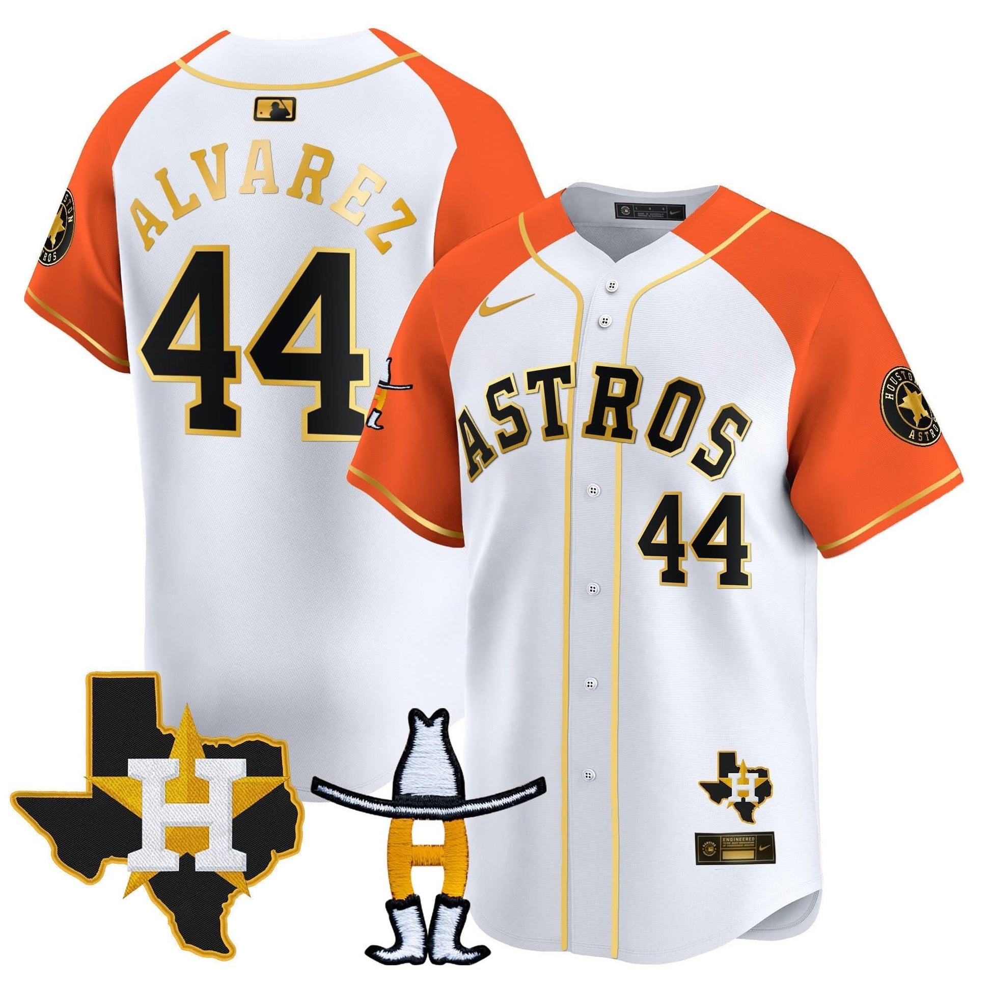 Houston Astros Houston Rodeo Patch Vapor Premier Limited Jersey V2 - All Stitched