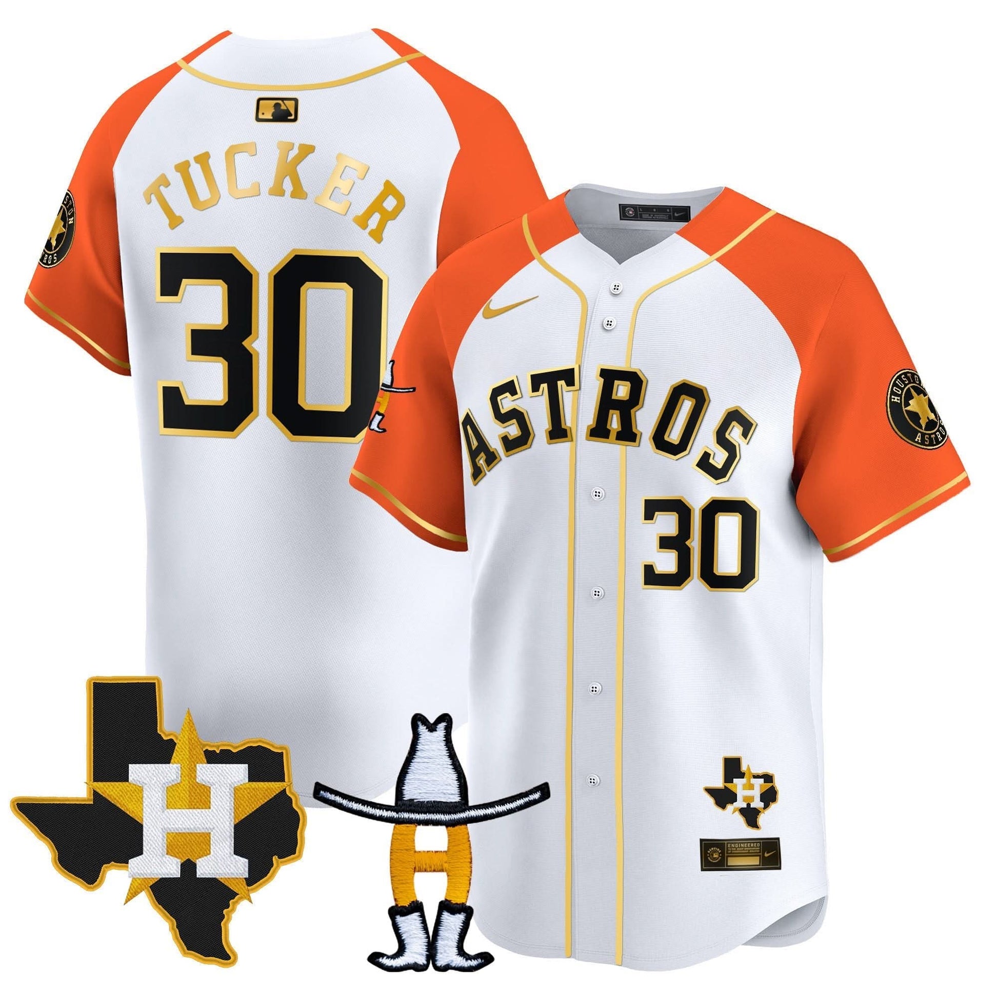 Houston Astros Houston Rodeo Patch Vapor Premier Limited Jersey V2 - All Stitched
