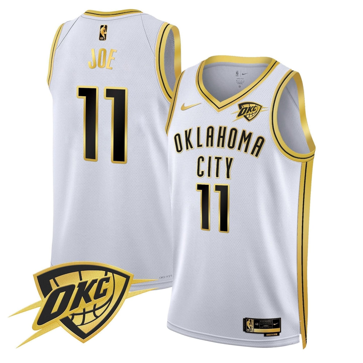 Oklahoma City Thunder Swingman Jersey V2 - All Stitched