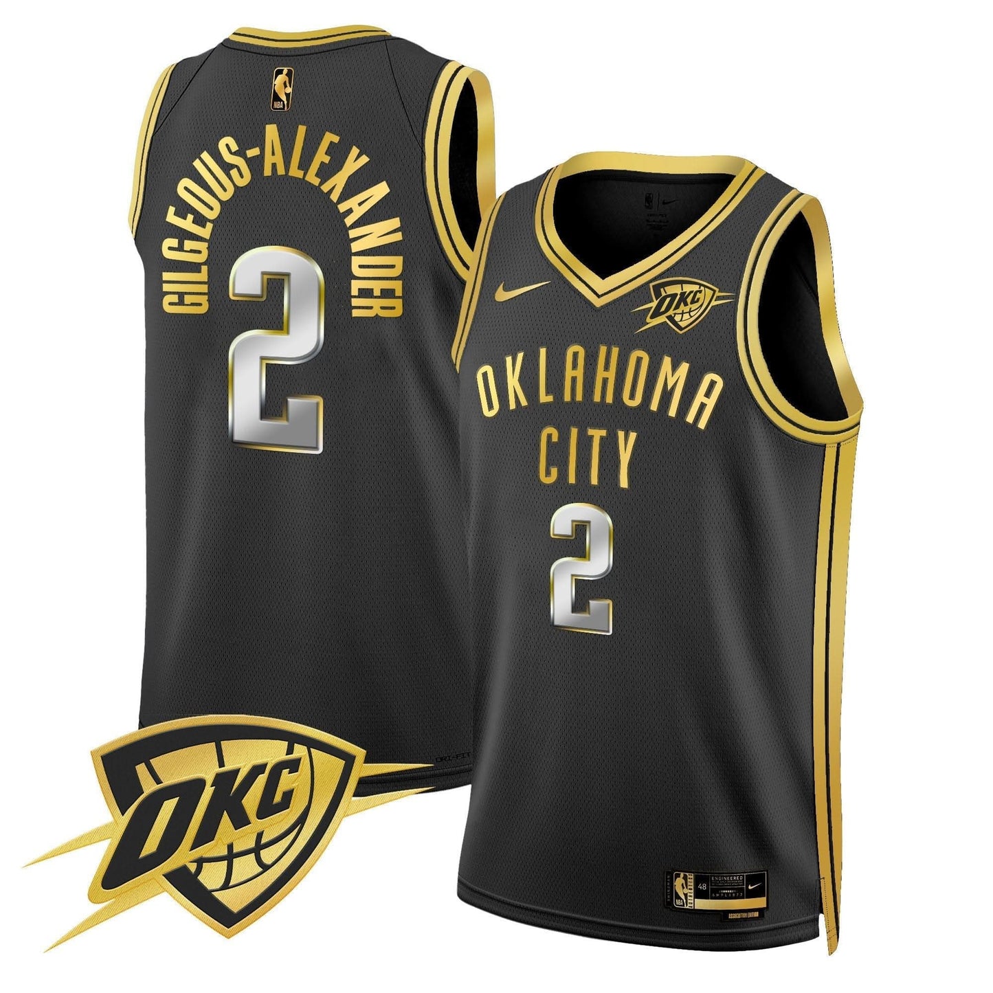 Oklahoma City Thunder Swingman Jersey V2 - All Stitched
