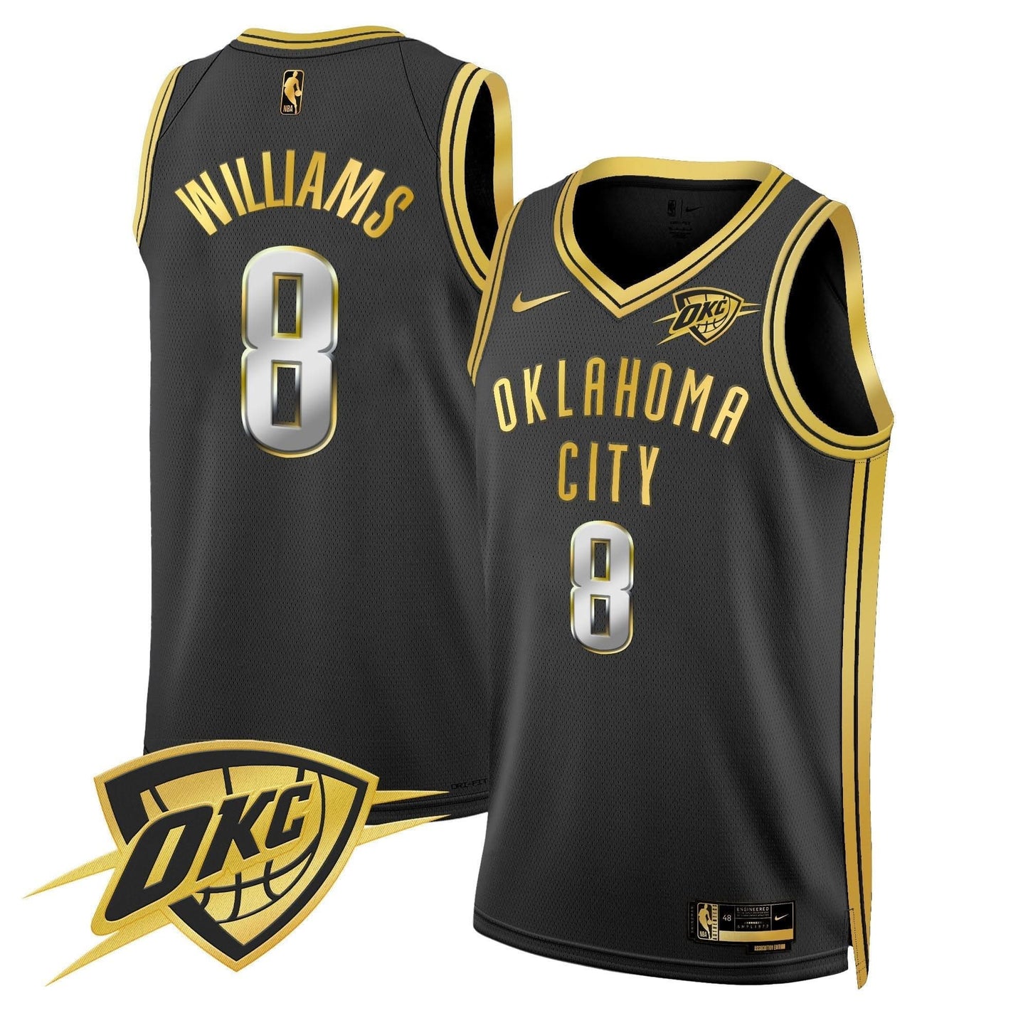 Oklahoma City Thunder Swingman Jersey V2 - All Stitched