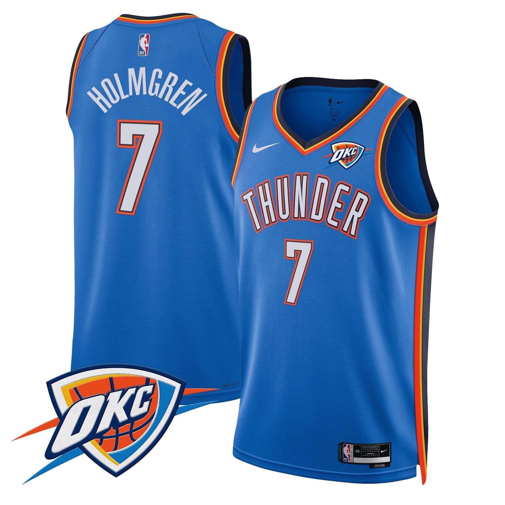 Oklahoma City Thunder Swingman Jersey V2 - All Stitched