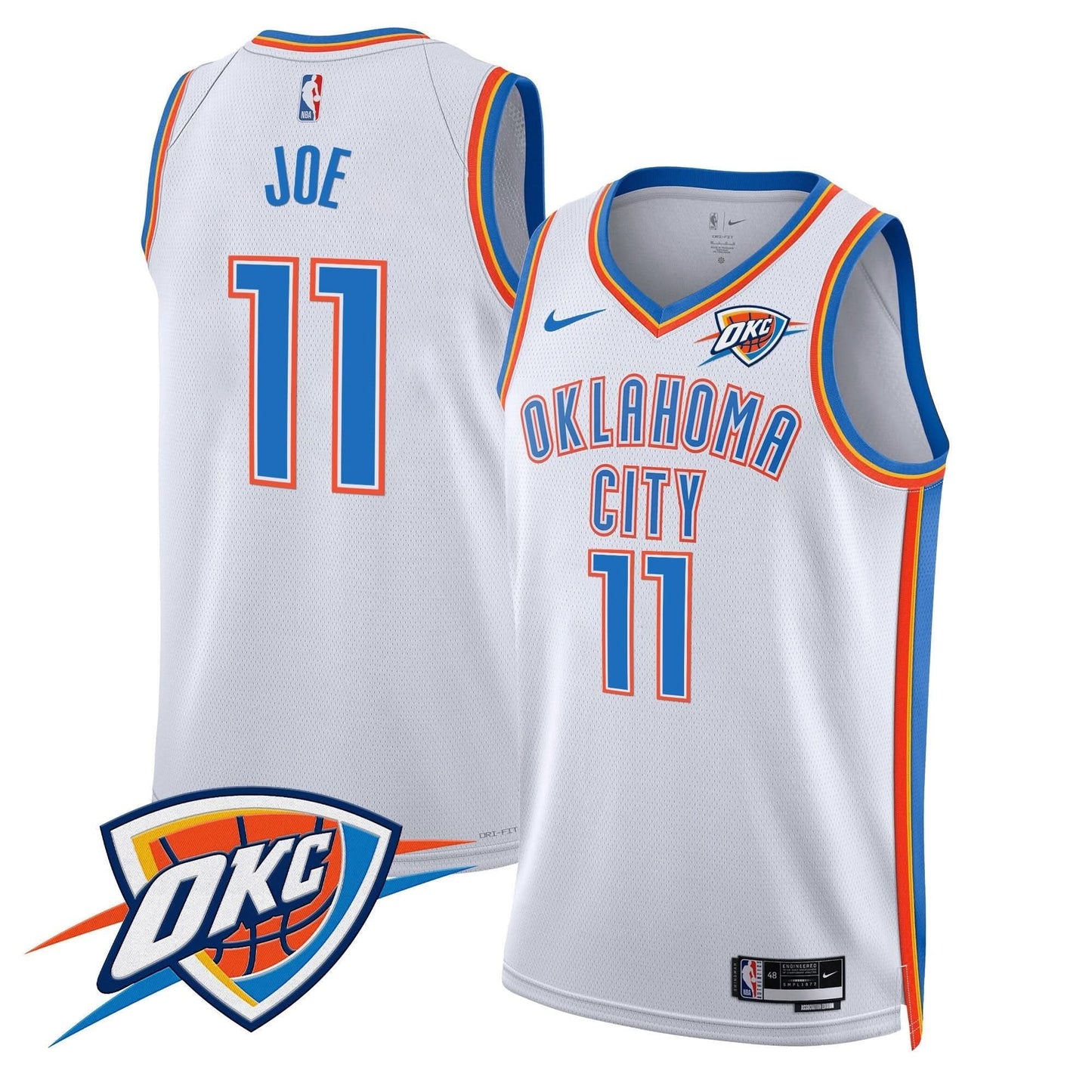 Oklahoma City Thunder Swingman Jersey V2 - All Stitched
