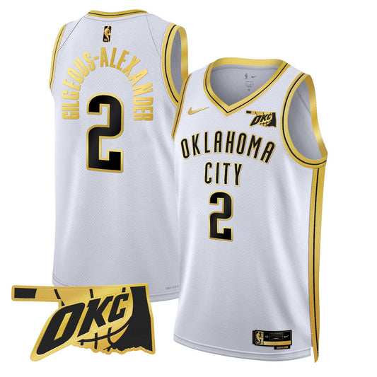 Oklahoma City Thunder Swingman Jersey - Oklahoma Patch - All Stitched