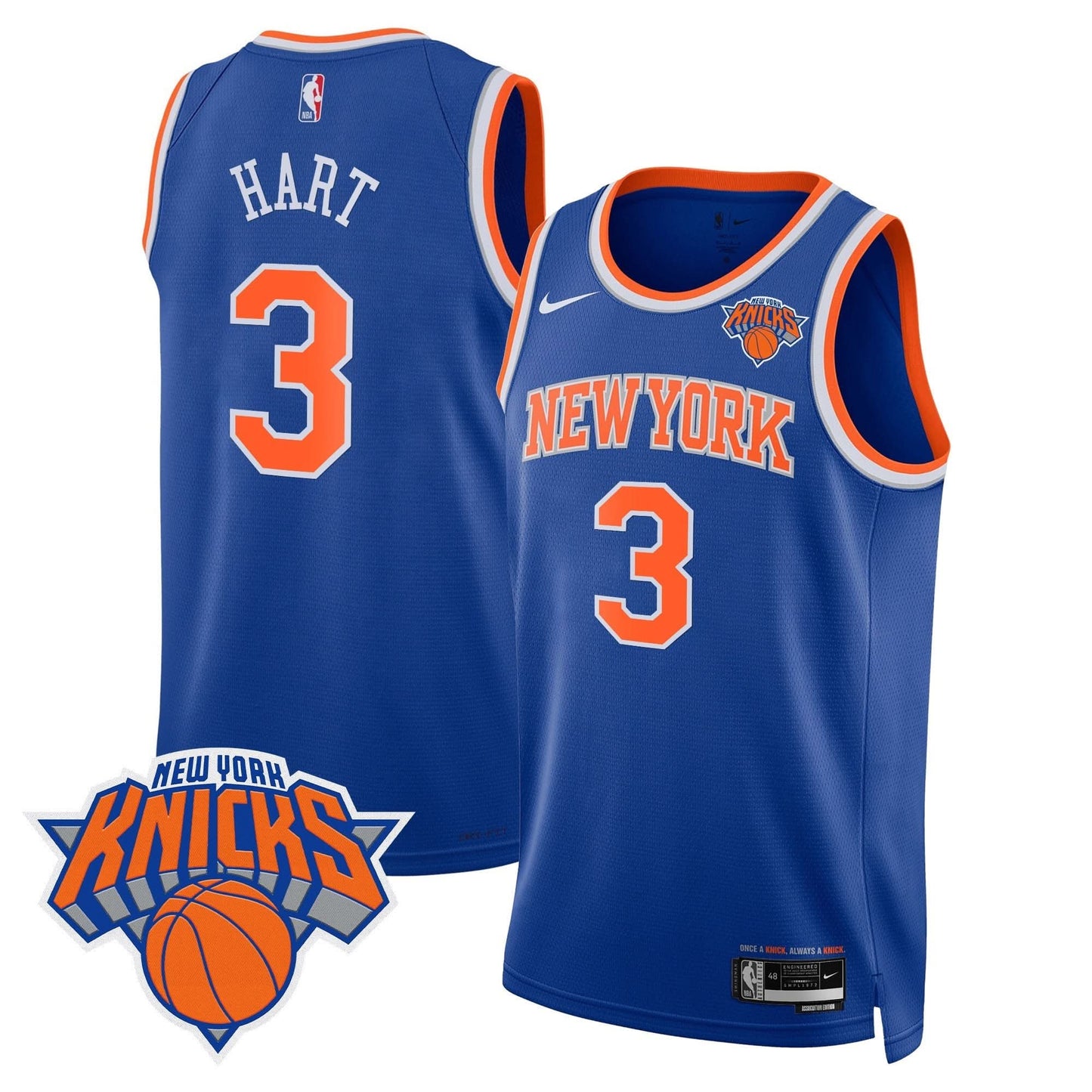 New York Knicks Swingman Jersey V2 - All Stitched