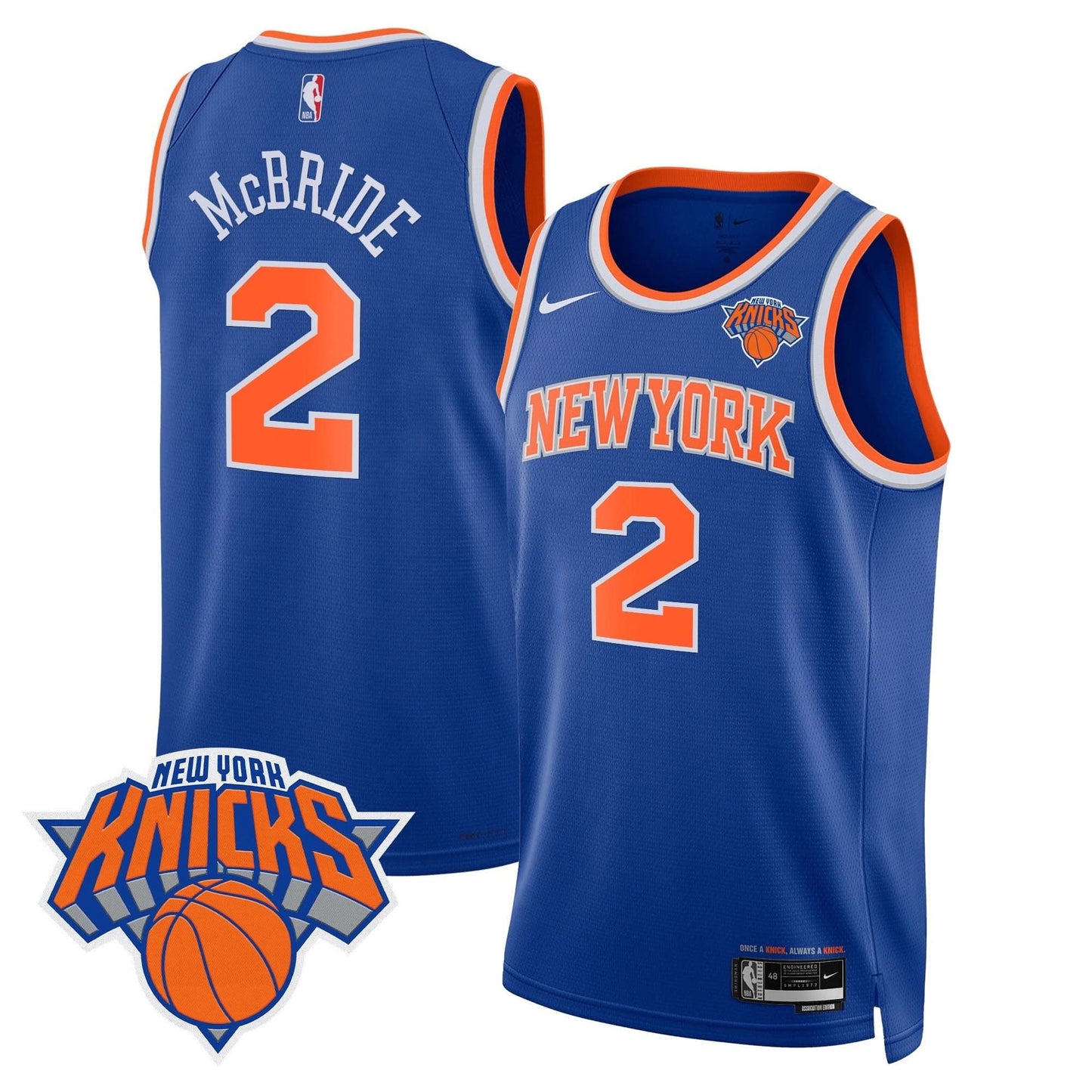 New York Knicks Swingman Jersey V2 - All Stitched