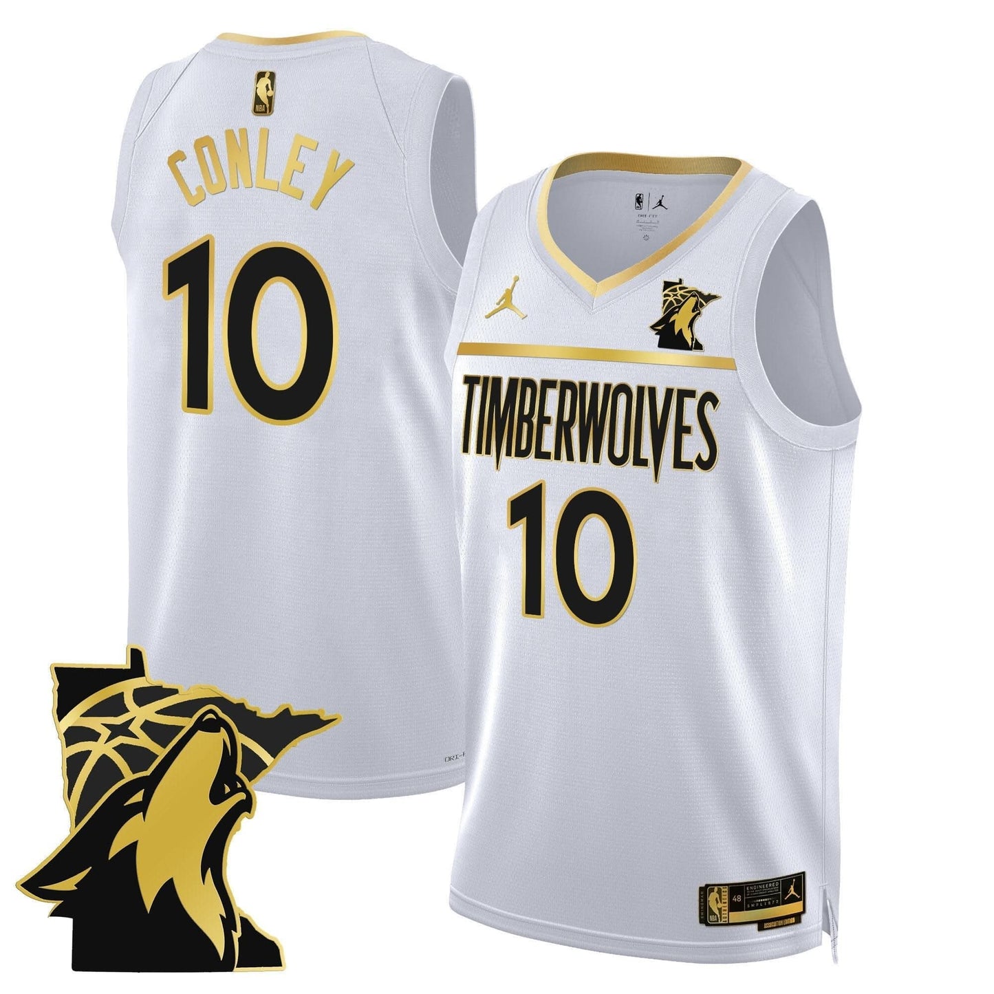 Minnesota Timberwolves Swingman Jersey - Minnesota Patch - All Stitched