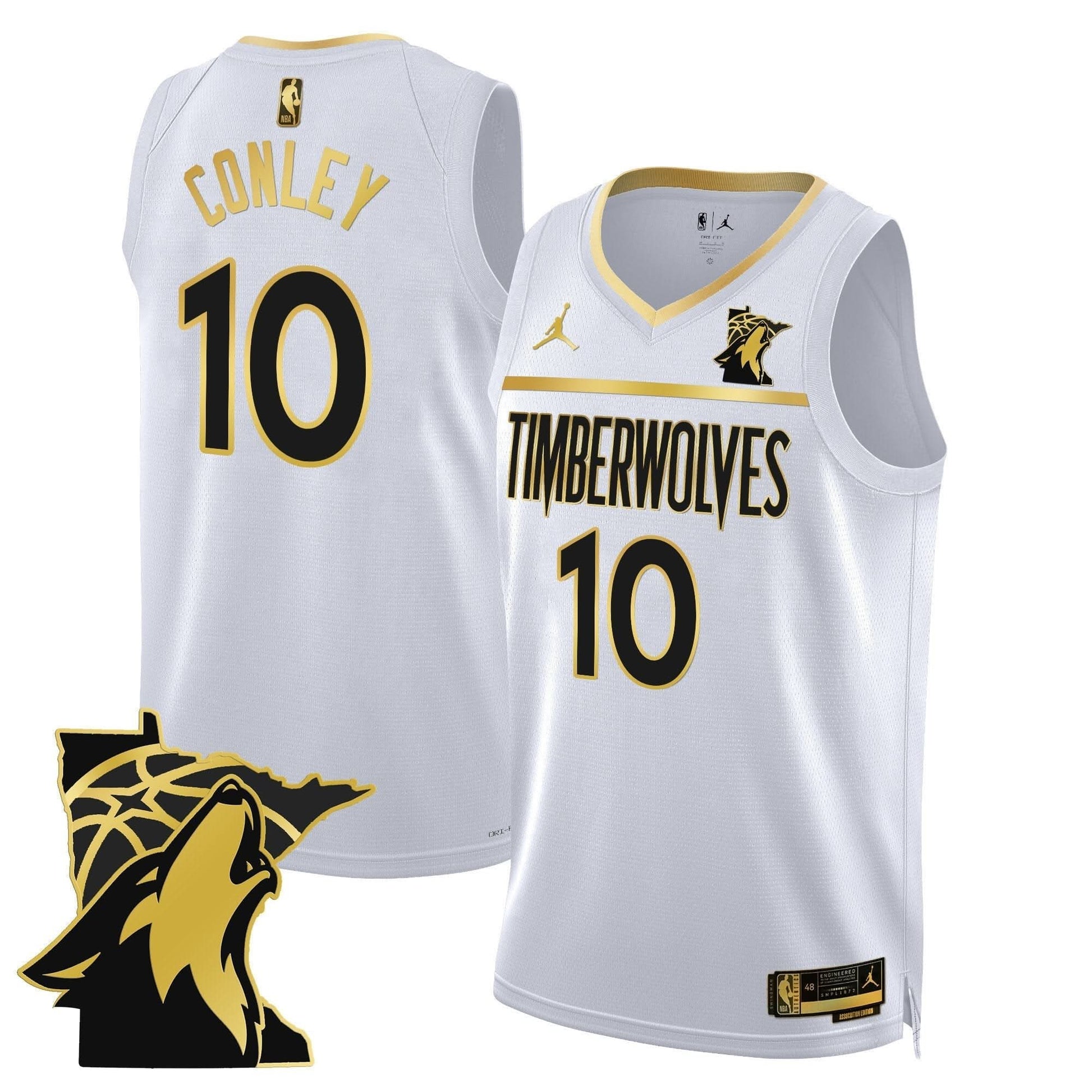 Minnesota Timberwolves Swingman Jersey - Minnesota Patch - All Stitched