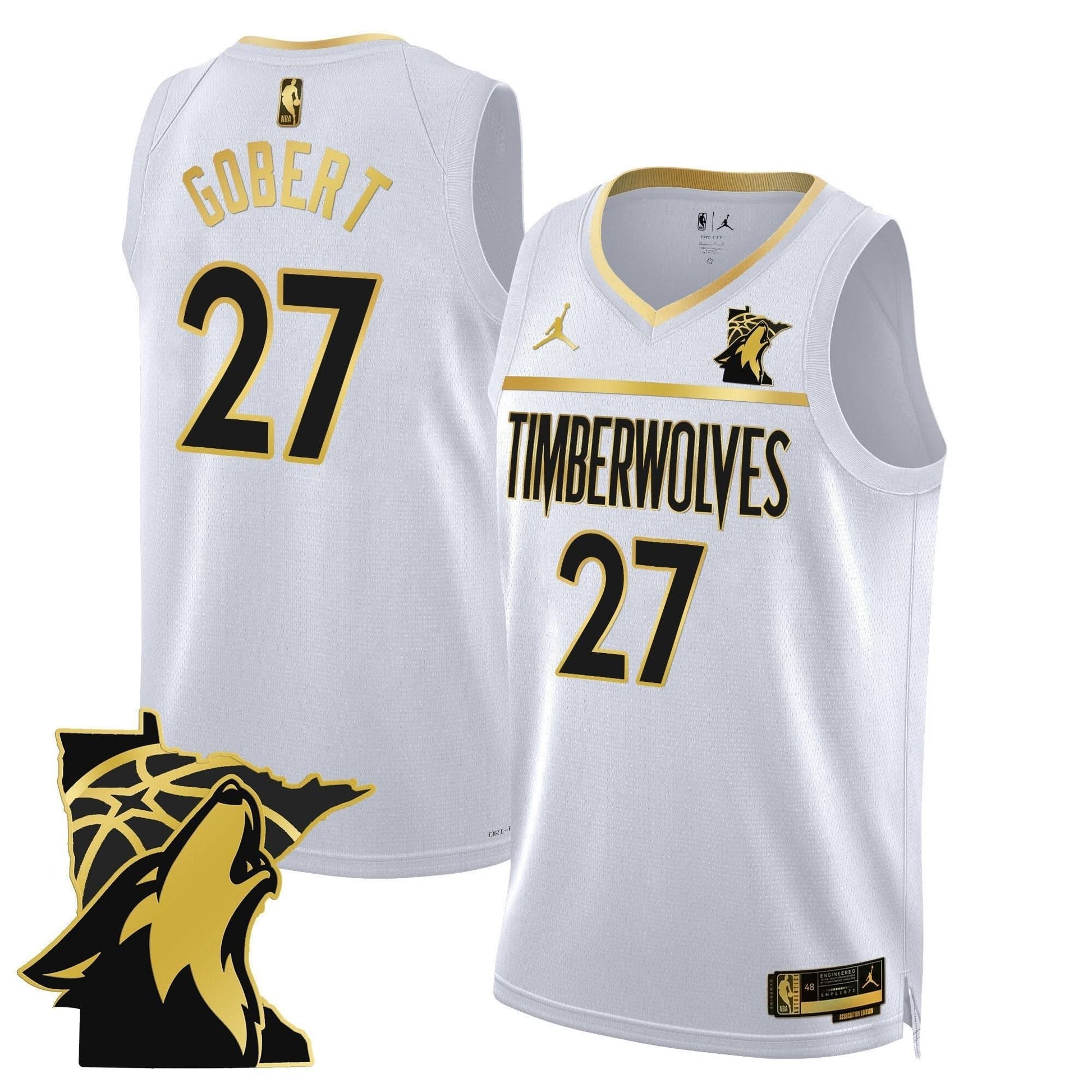 Minnesota Timberwolves Swingman Jersey - Minnesota Patch - All Stitched