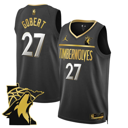Minnesota Timberwolves Swingman Jersey - Minnesota Patch - All Stitched