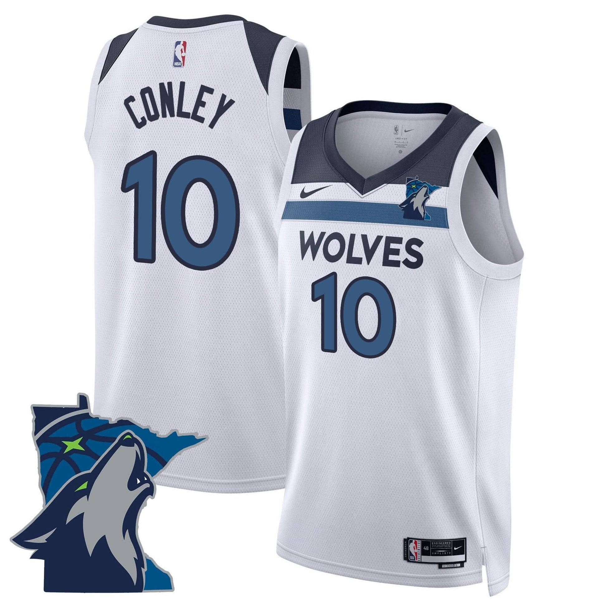 Minnesota Timberwolves Swingman Jersey - Minnesota Patch - All Stitched