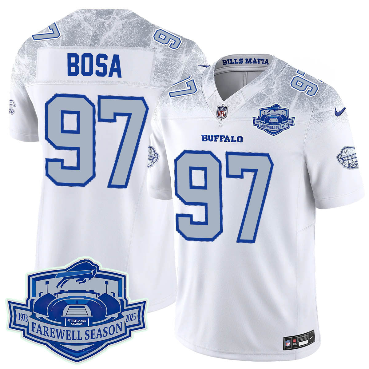 Buffalo Bills 2025 Jersey All Stitched - Farewell to Highmark Stadium