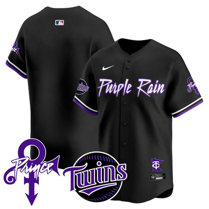 Minnesota Twins Prince Patch Vapor Premier Limited Jersey N1 - All Stitched