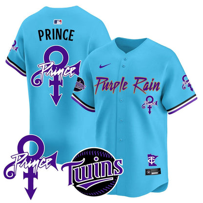 Minnesota Twins Prince Patch Vapor Premier Limited Jersey N1 - All Stitched