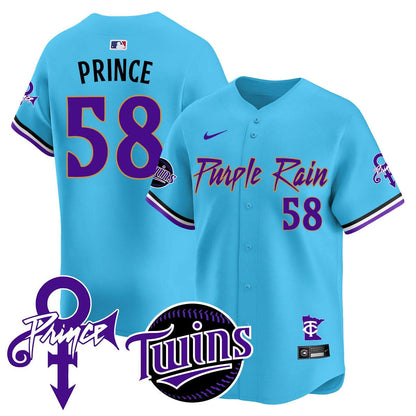 Minnesota Twins Prince Patch Vapor Premier Limited Jersey N1 - All Stitched