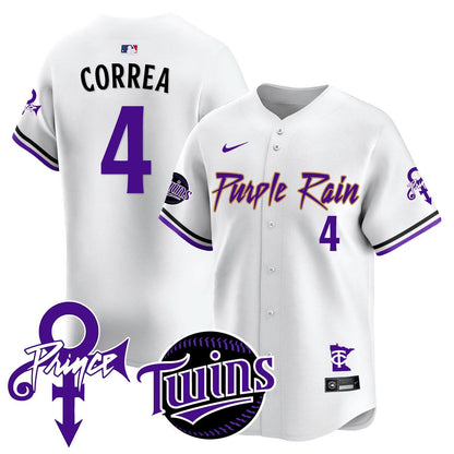 Minnesota Twins Prince Patch Vapor Premier Limited Jersey N1 - All Stitched