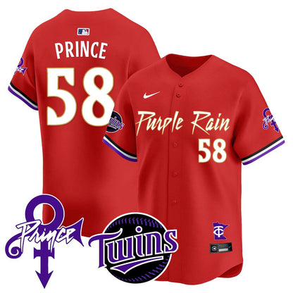Minnesota Twins Prince Patch Vapor Premier Limited Jersey N1 - All Stitched