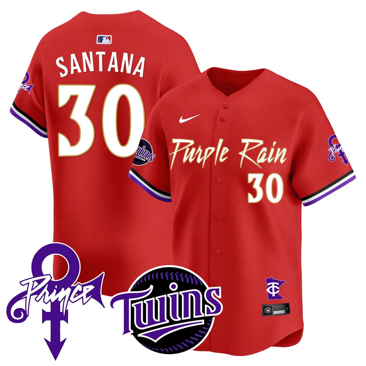 Minnesota Twins Prince Patch Vapor Premier Limited Jersey N1 - All Stitched