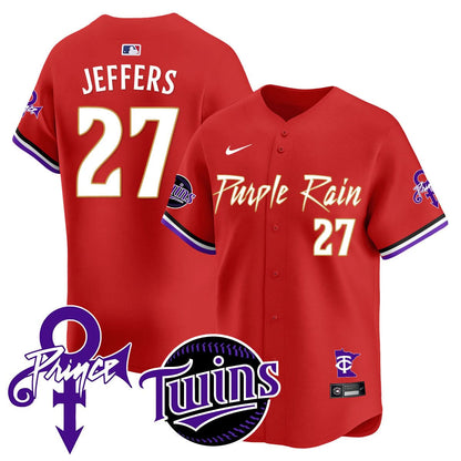 Minnesota Twins Prince Patch Vapor Premier Limited Jersey N1 - All Stitched