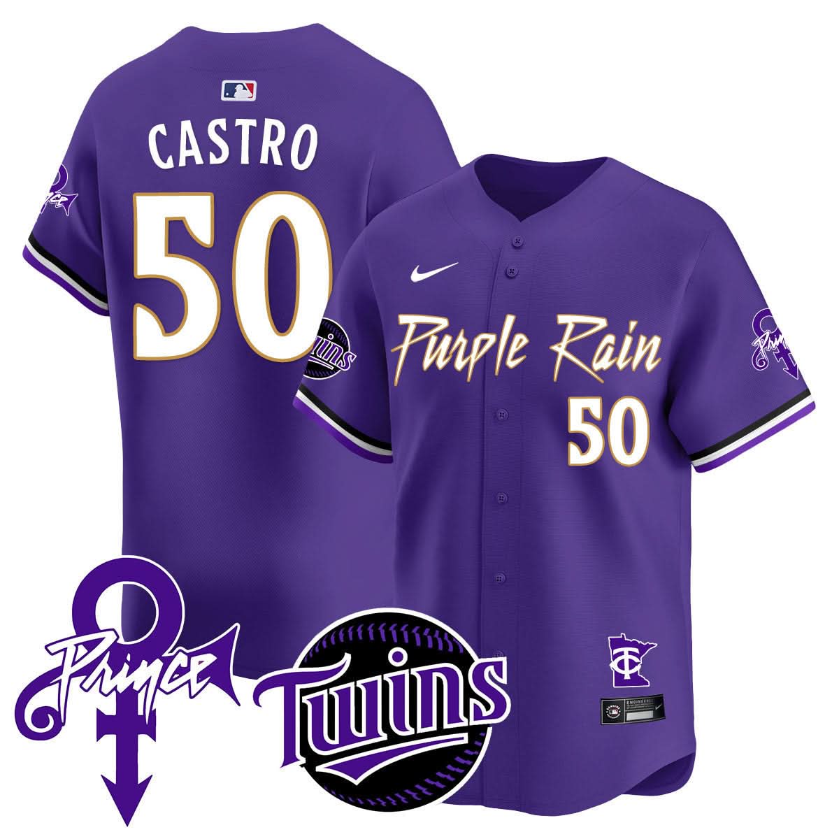 Minnesota Twins Prince Patch Vapor Premier Limited Jersey N1 - All Stitched