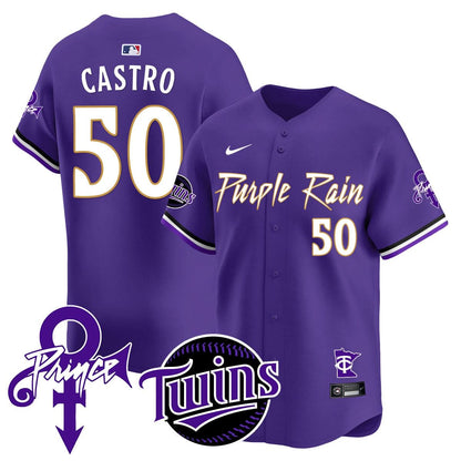 Minnesota Twins Prince Patch Vapor Premier Limited Jersey N1 - All Stitched