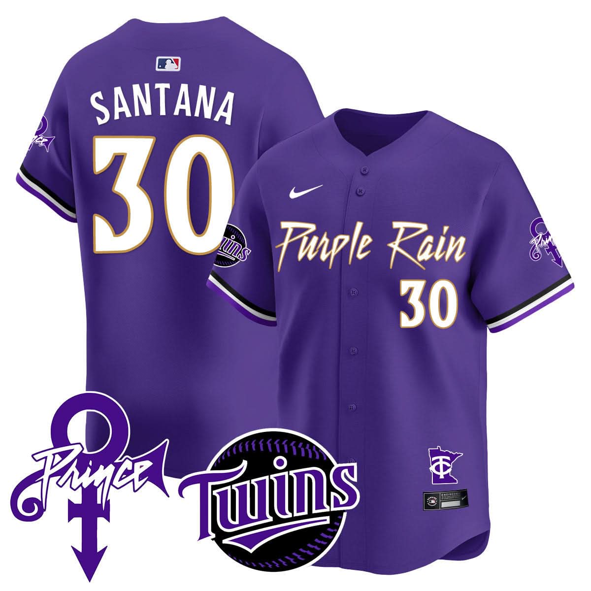 Minnesota Twins Prince Patch Vapor Premier Limited Jersey N1 - All Stitched