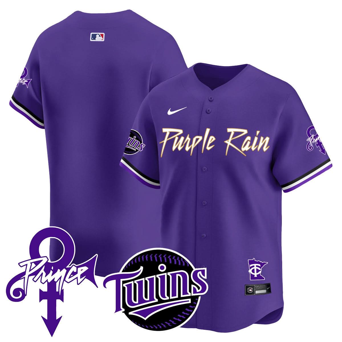 Minnesota Twins Prince Patch Vapor Premier Limited Jersey N1 - All Stitched