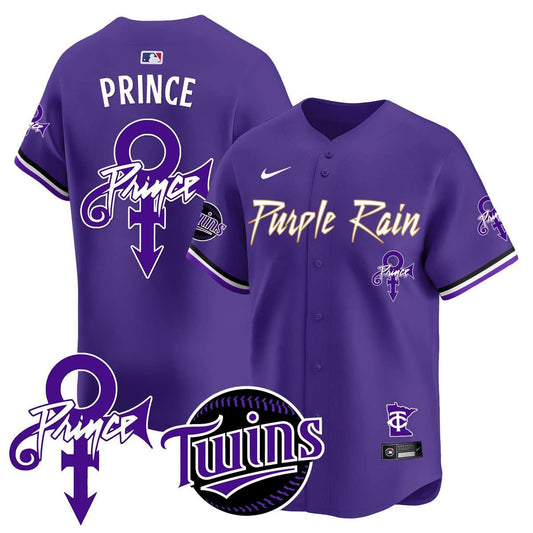 Minnesota Twins Prince Patch Vapor Premier Limited Jersey N1 - All Stitched