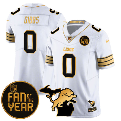 Detroit Lions "Fan Of The Year" Jersey - All Stitched