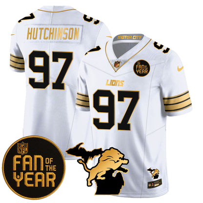 Detroit Lions "Fan Of The Year" Jersey - All Stitched