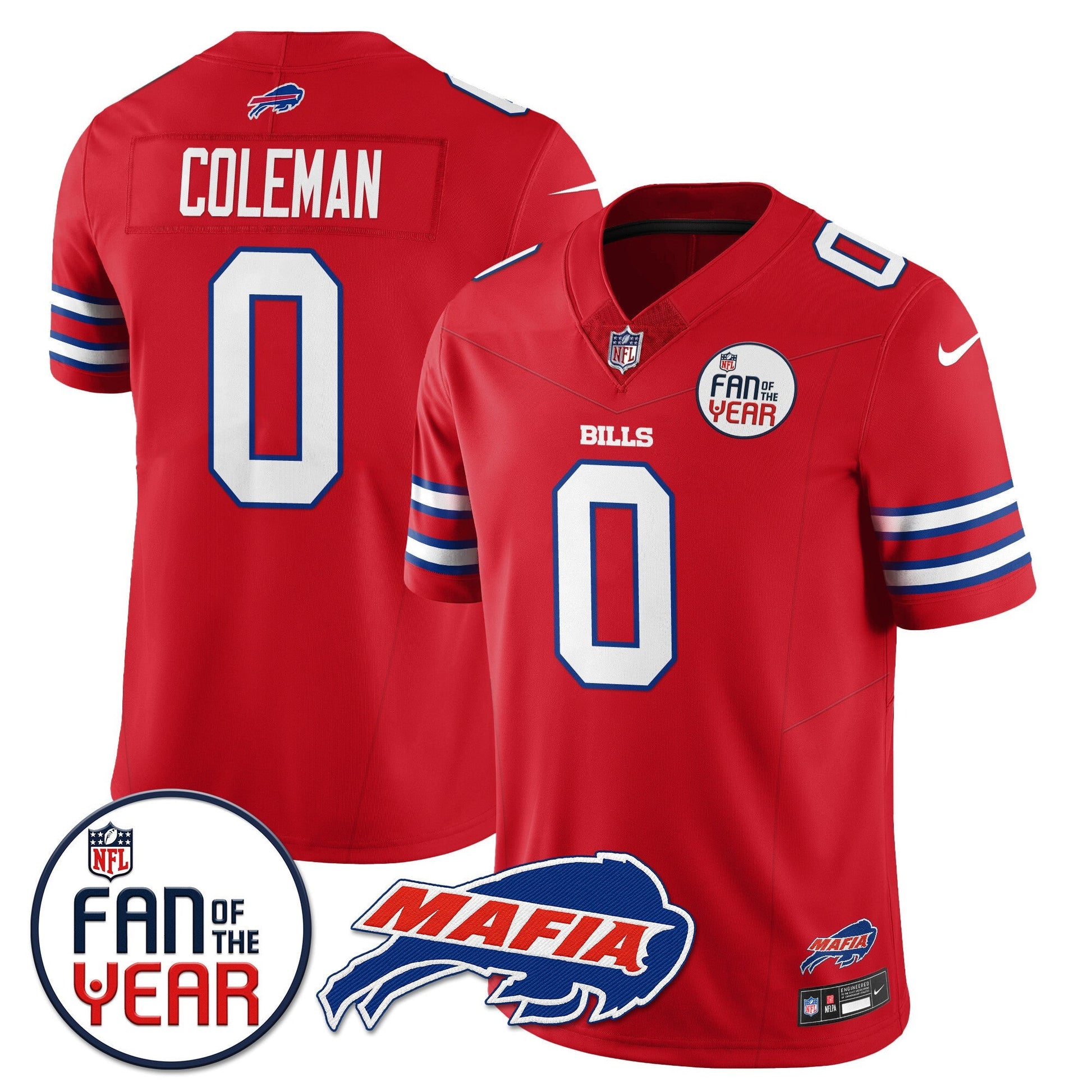 Buffalo Bills "Fan Of The Year" Jersey - All Stitched
