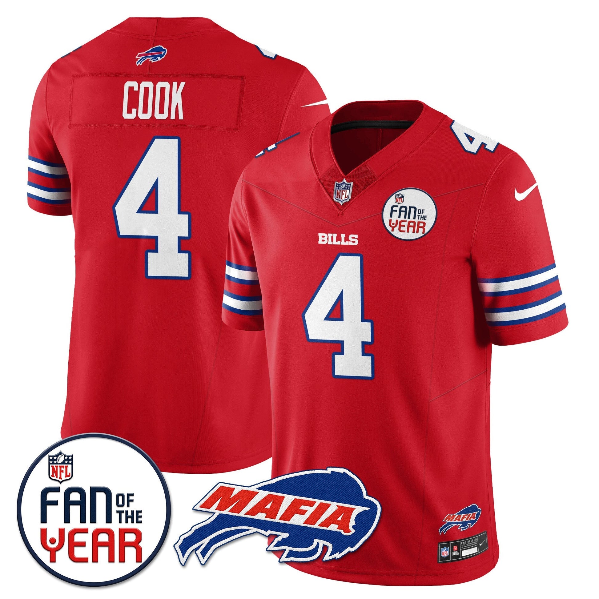 Buffalo Bills "Fan Of The Year" Jersey - All Stitched