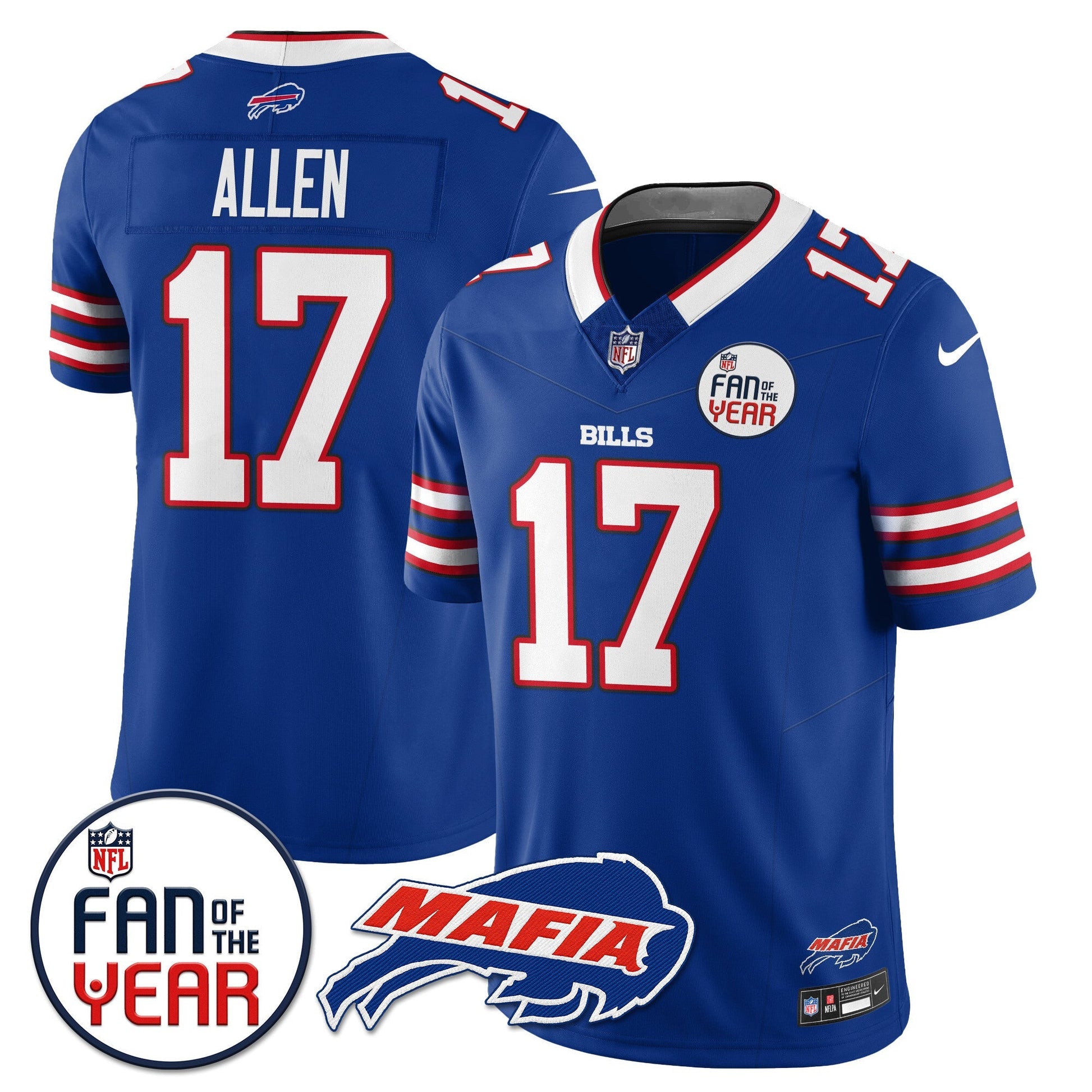 Buffalo Bills "Fan Of The Year" Jersey - All Stitched