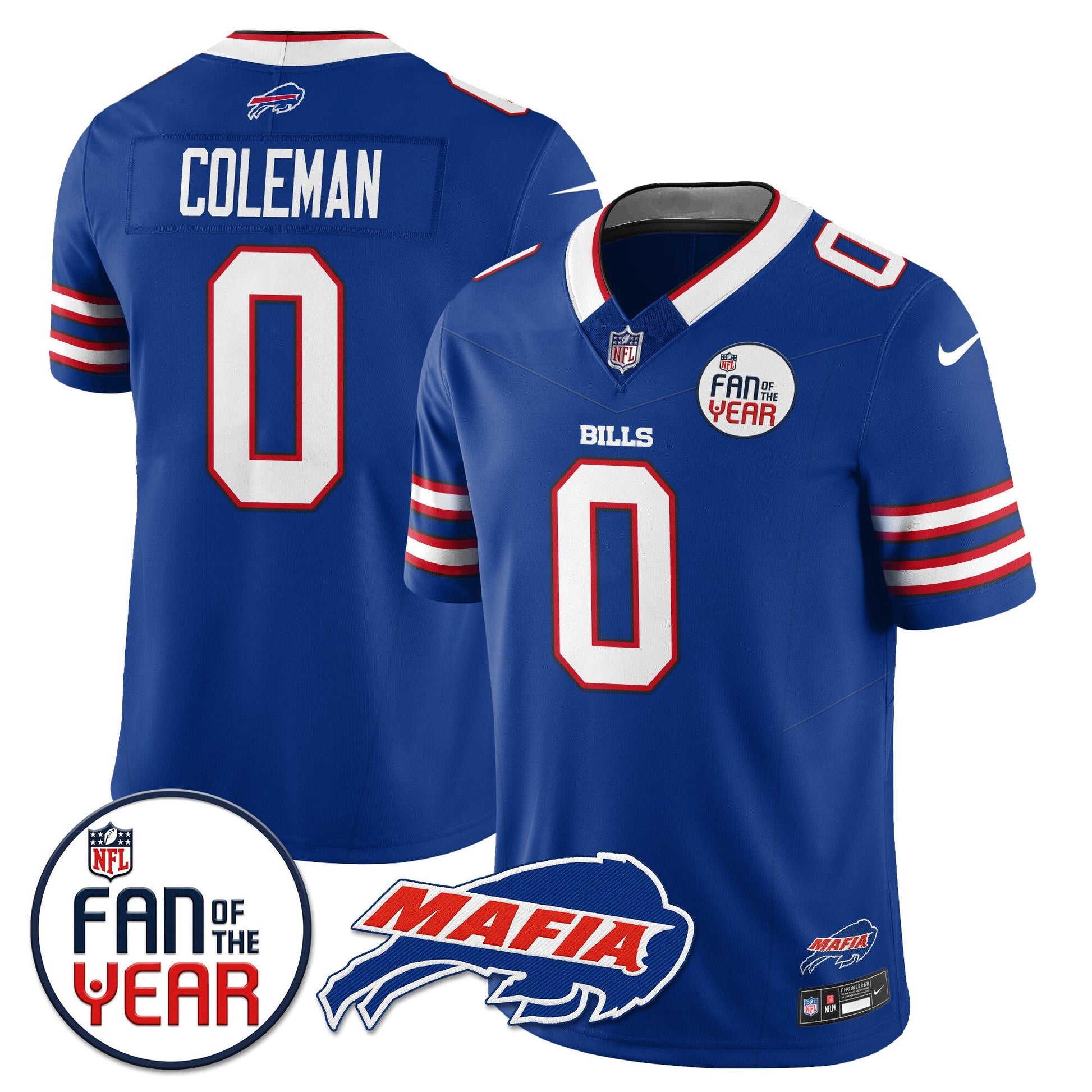 Buffalo Bills "Fan Of The Year" Jersey - All Stitched
