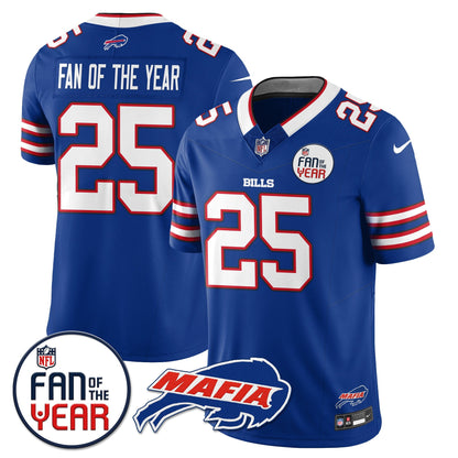 Buffalo Bills "Fan Of The Year" Jersey - All Stitched