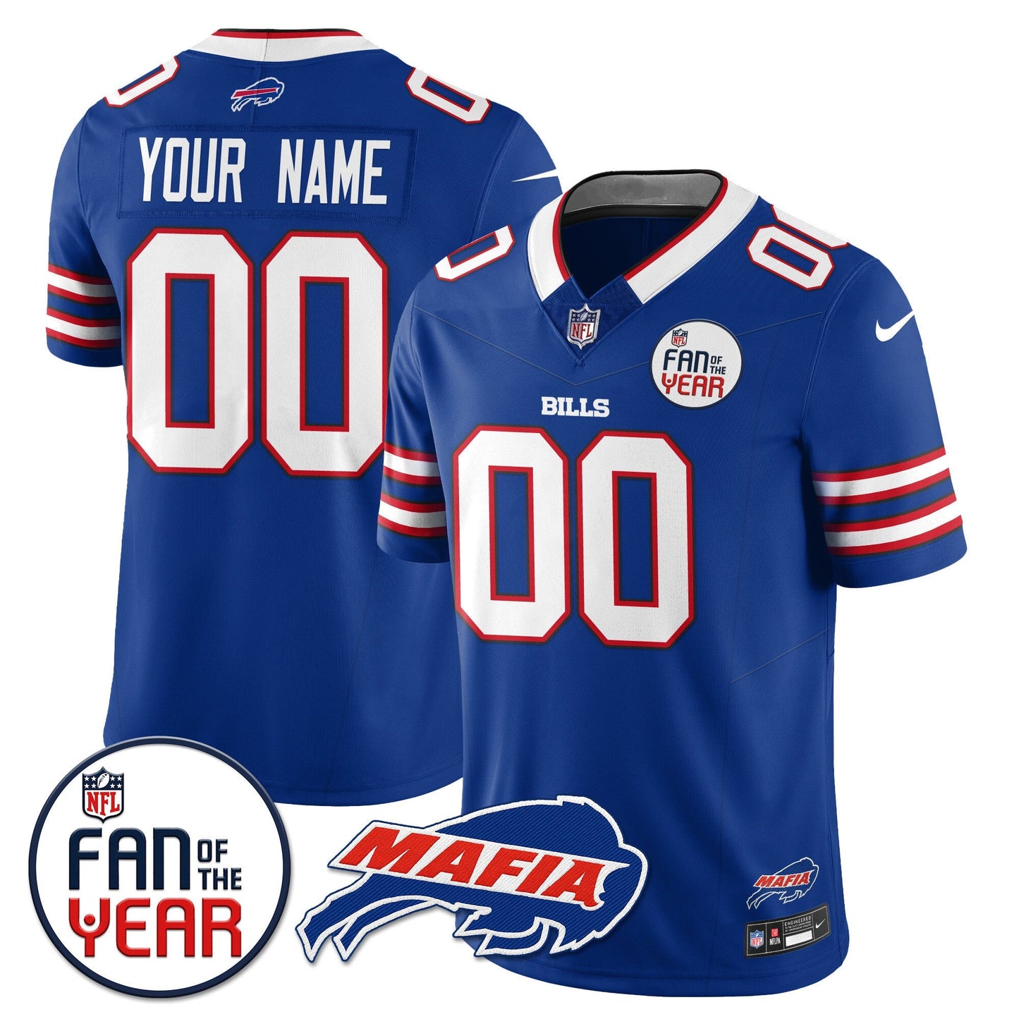 Buffalo Bills "Fan Of The Year" Jersey - All Stitched