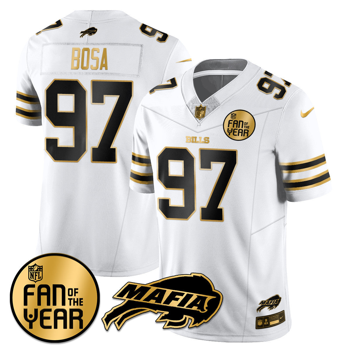 Buffalo Bills "Fan Of The Year" Jersey - All Stitched