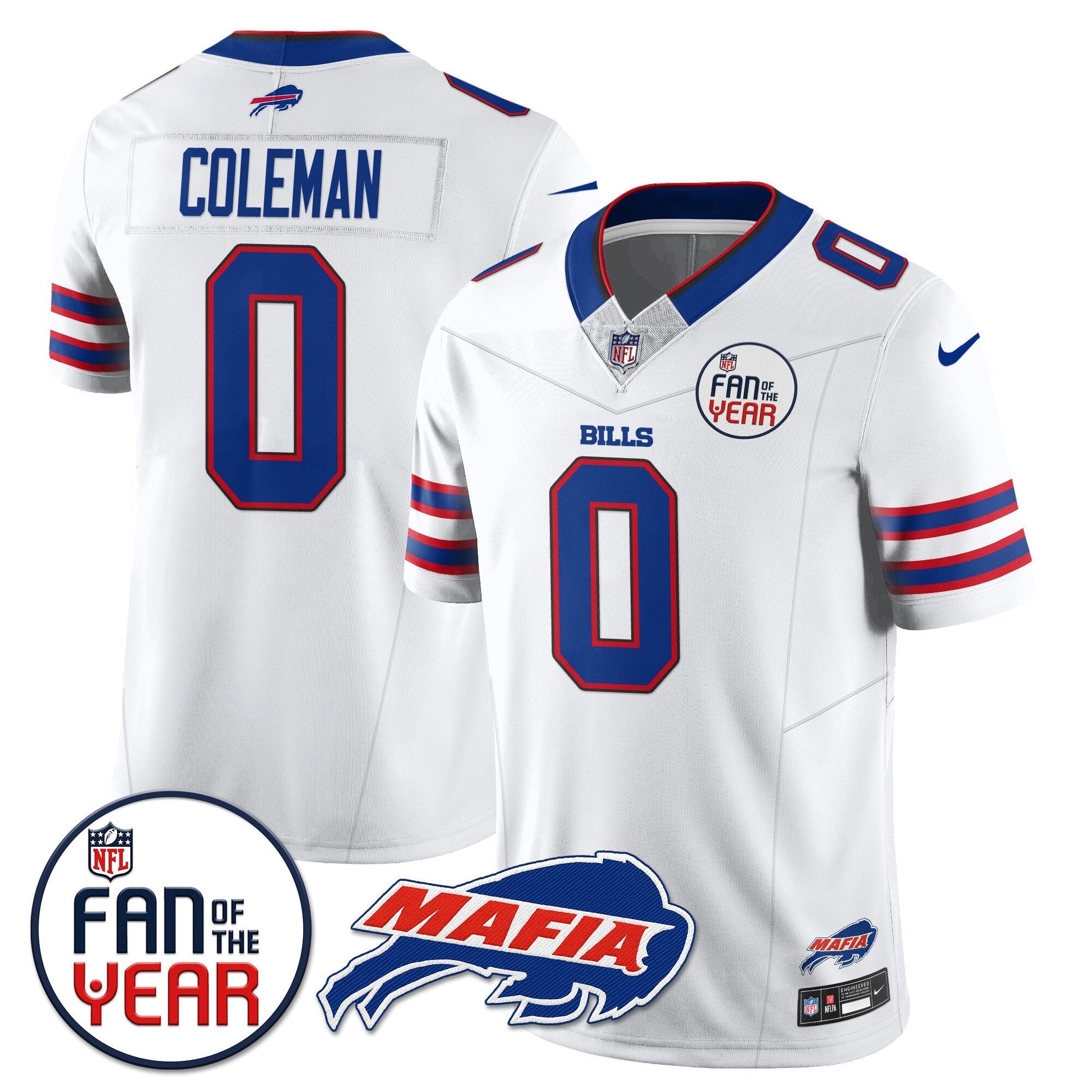 Buffalo Bills "Fan Of The Year" Jersey - All Stitched