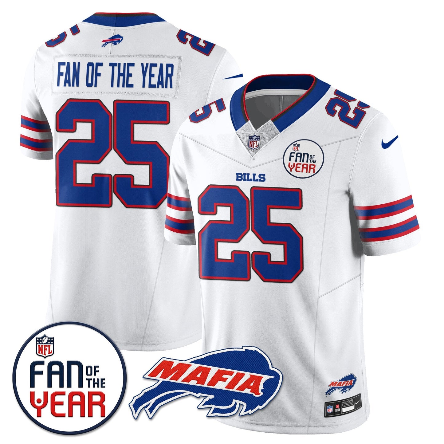 Buffalo Bills "Fan Of The Year" Jersey - All Stitched